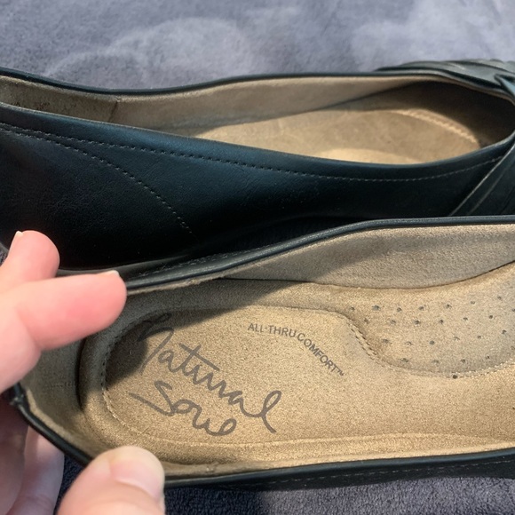 Natural Soul “Girly” black flat (size 9) - Picture 2 of 7